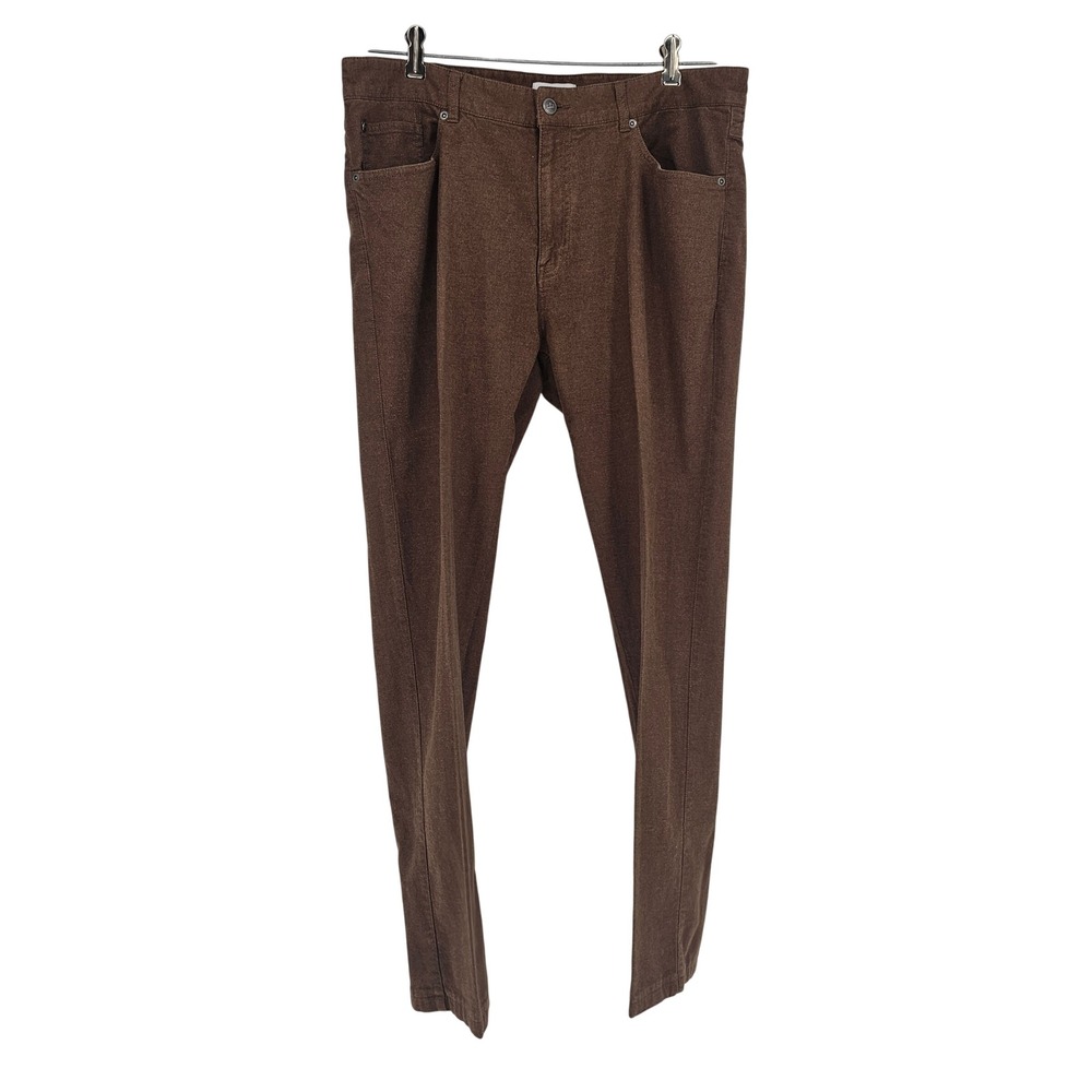 Peter‎ Millar Golf Pants 36 Brown Five Pocket Brushed Cotton Stretch Casual